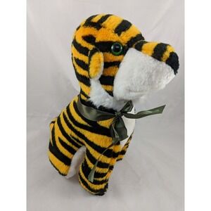 Ace Novelty Tiger Plush 11 Inch‎ Carnival Style Korea Vintage Stuffed Animal Toy